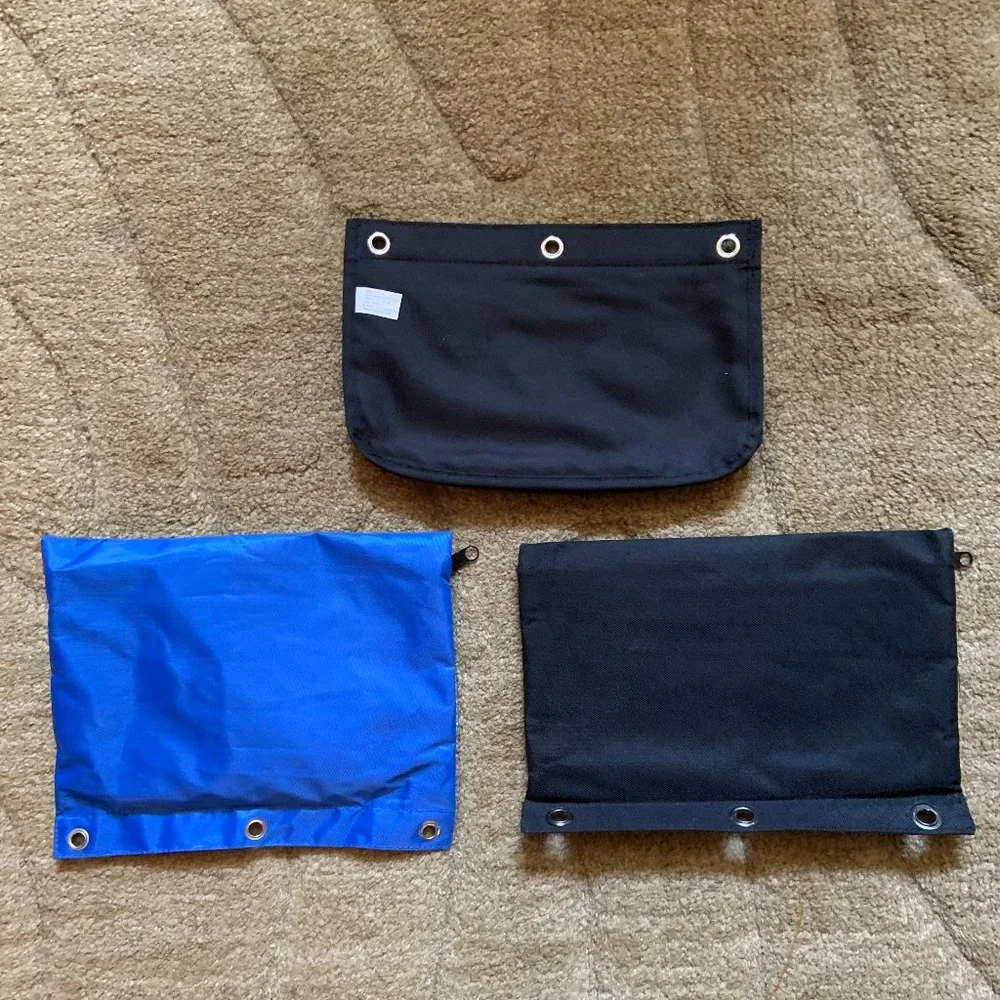 Zipper Binder Pencil Pouch - Set of 3